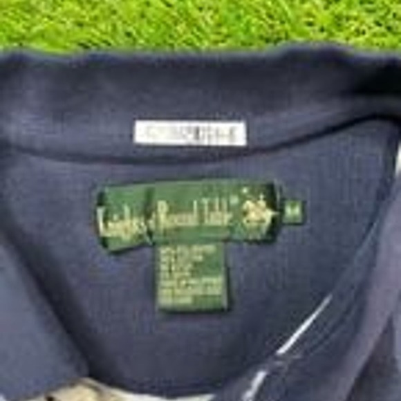 Knights of‎ Round Table Polo M Striped Rugby Shirt 90s VTG Cotton Blend Preppy - Picture 2 of 6